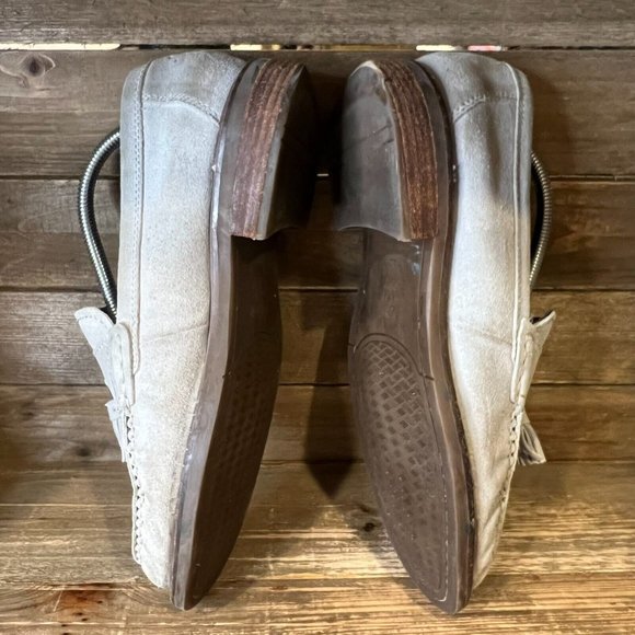 Mens Cole Haan Pinch Classic Maine Gray Suede Tassel‎ Loafers Shoes Size 9 M GUC main image 7
